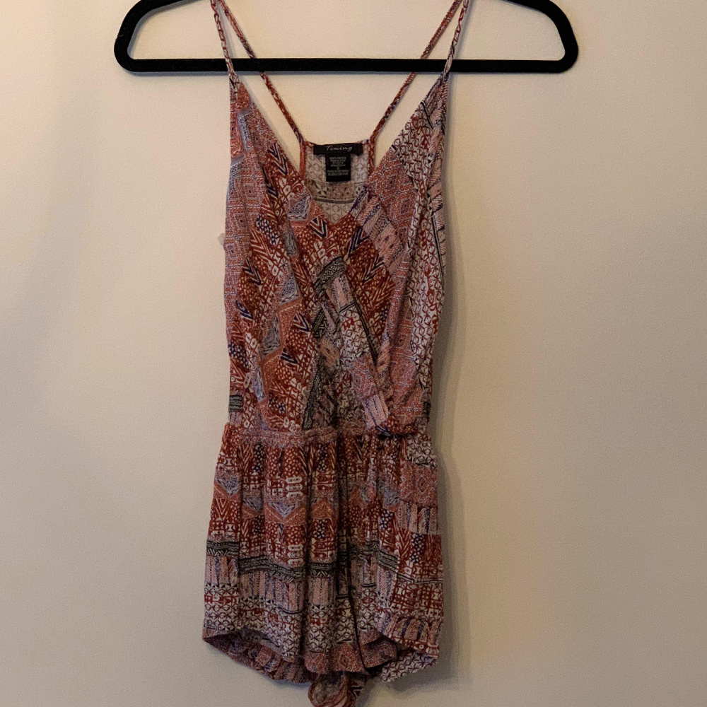 Francesca's Patterned Romper